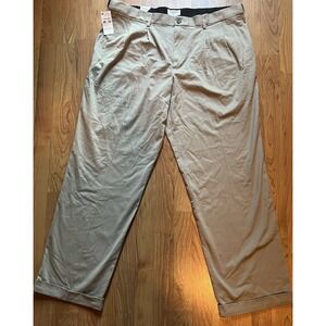 Dockers Best Pressed Pleated Stretch Khaki Men's  Fit Pants Size 40x34 $58